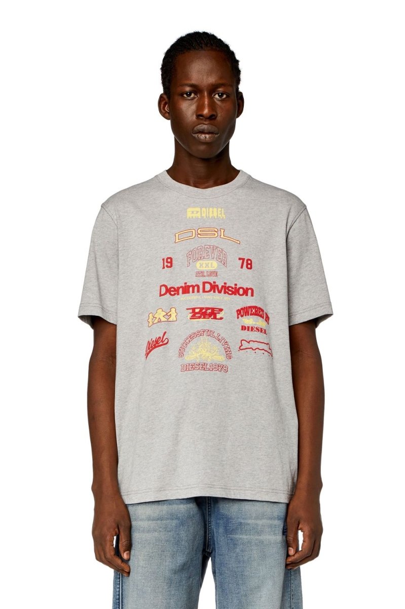 Diesel T - Just - N14 Tee Grey - Shazem - MENS T - SHIRTS - DIESEL