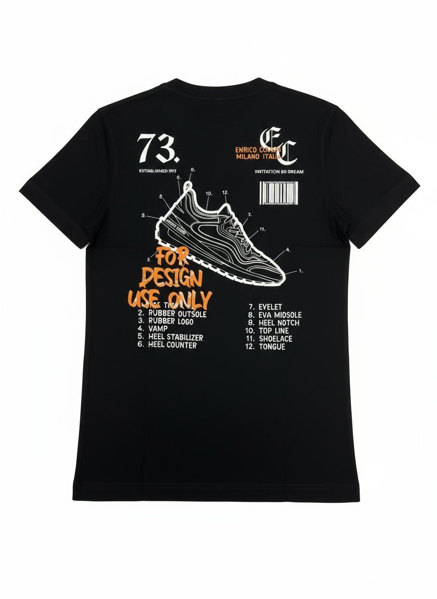 Enrico Coveri 119 Tee Black - Shazem - MENS T - SHIRTS - ENRICO COVERI