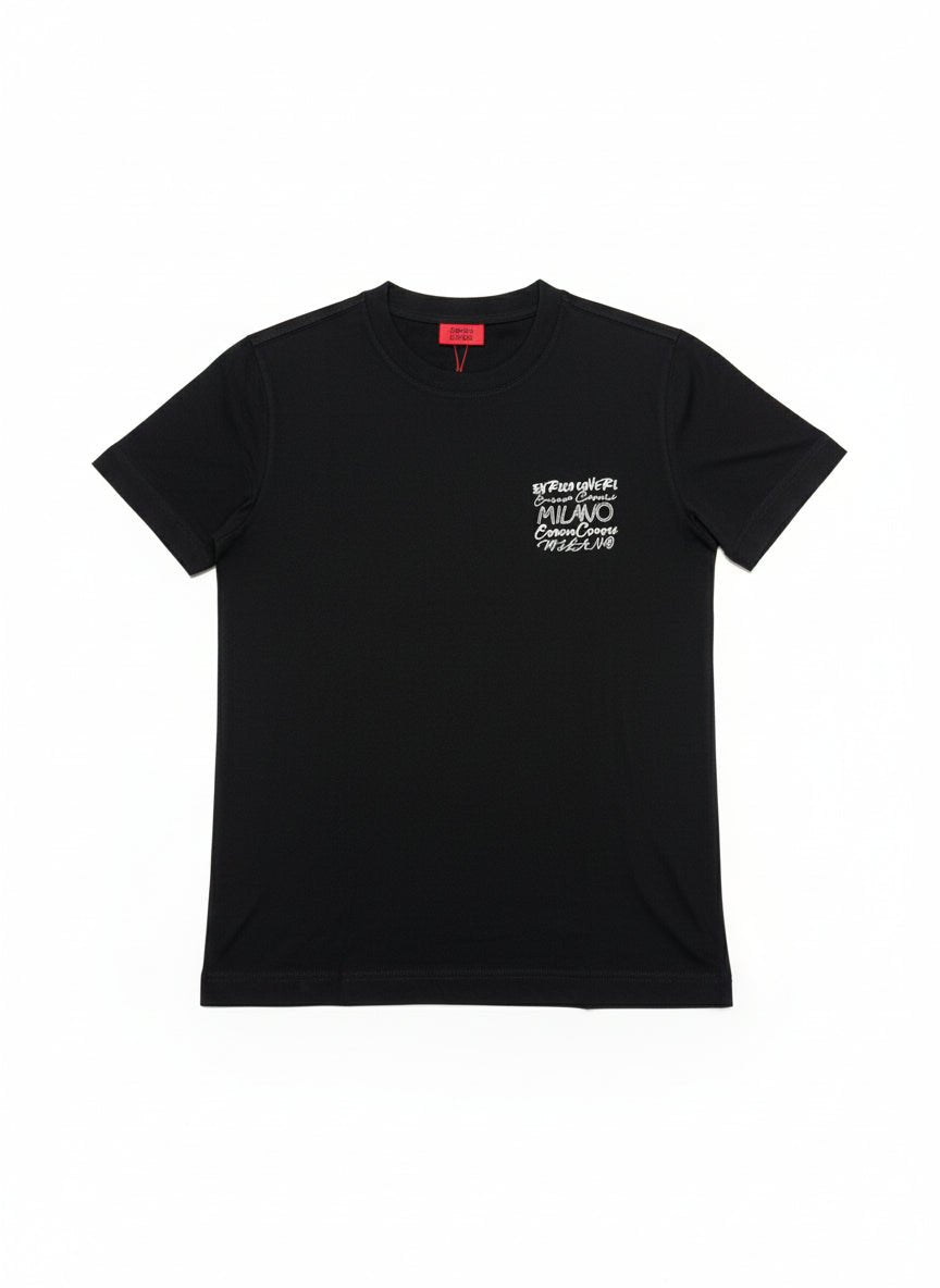 Enrico Coveri 623 Tee Black - Shazem - MENS T - SHIRTS - ENRICO COVERI