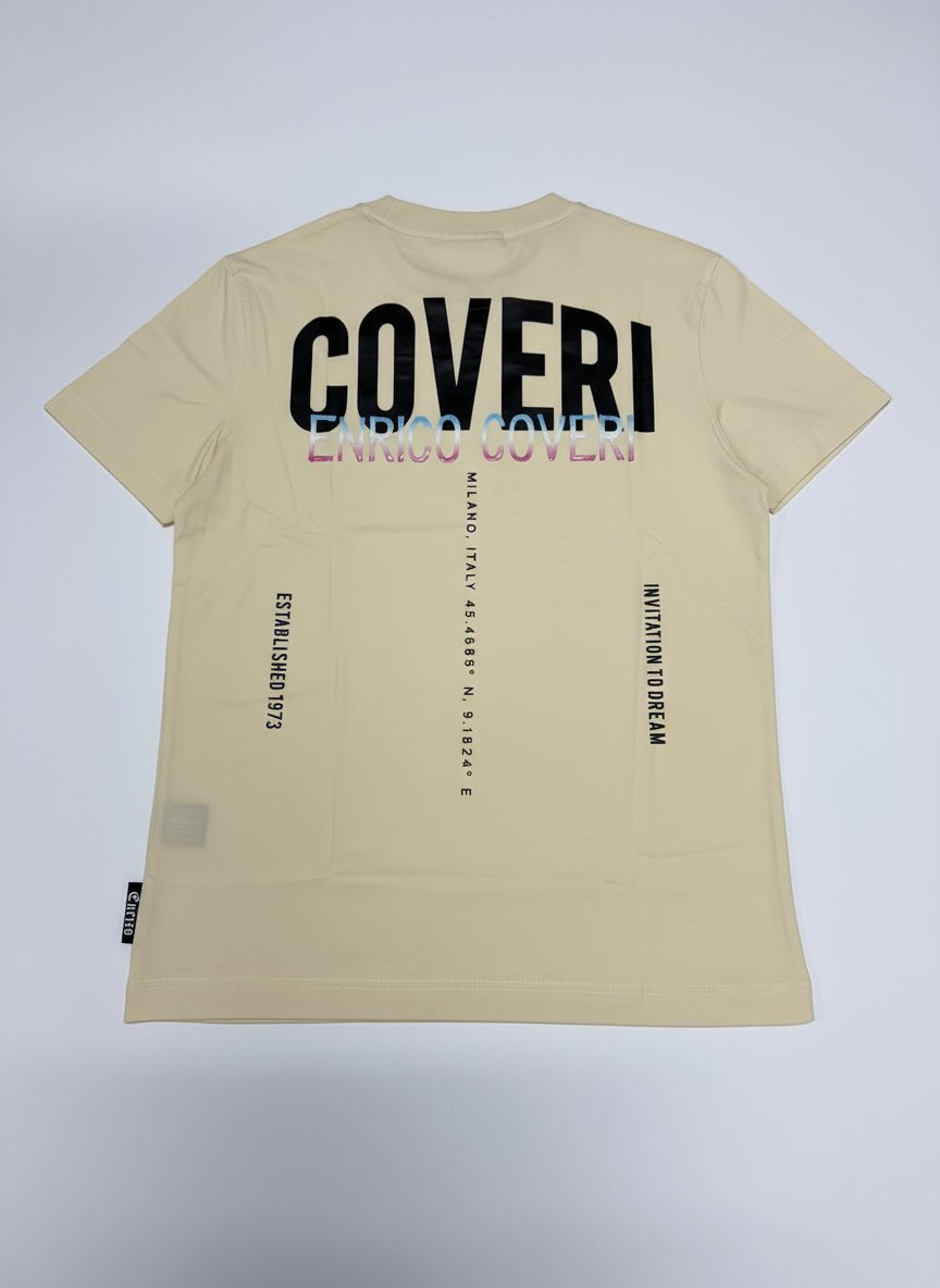 Enrico Coveri 85 Tee Cream - Shazem - MENS T - SHIRTS - ENRICO COVERI