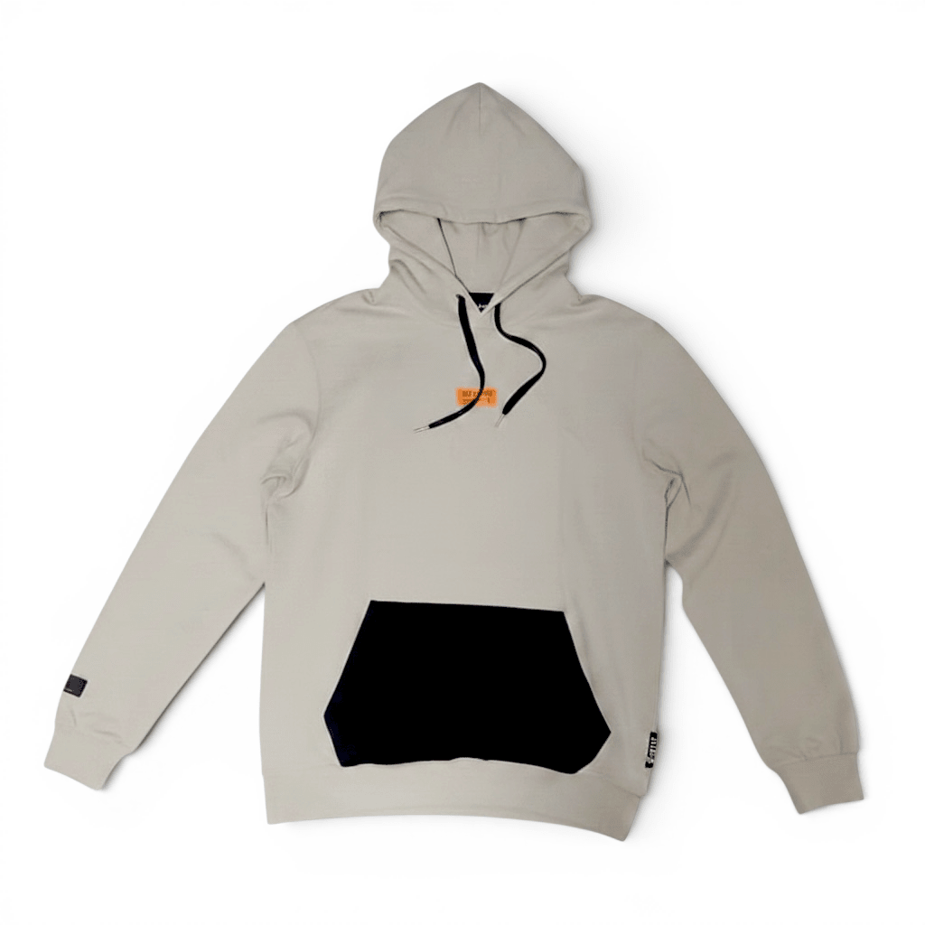 Khaki Enrico Coveri men's hoodie with a relaxed fit, featuring the Enrico Coveri logo on the front.