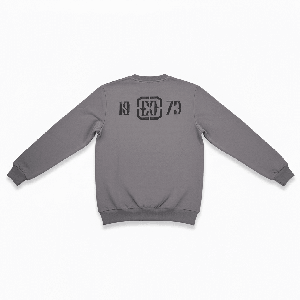 Dark grey Enrico Coveri men's sweater with a classic knit pattern, featuring a crew neckline and comfortable fit.