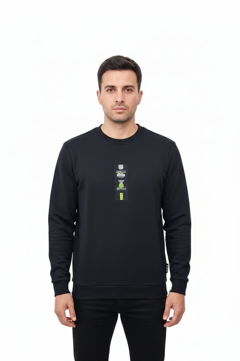Enrico Coveri Sweater 12 Black - Shazem - MENS SWEATER - ENRICO COVERI