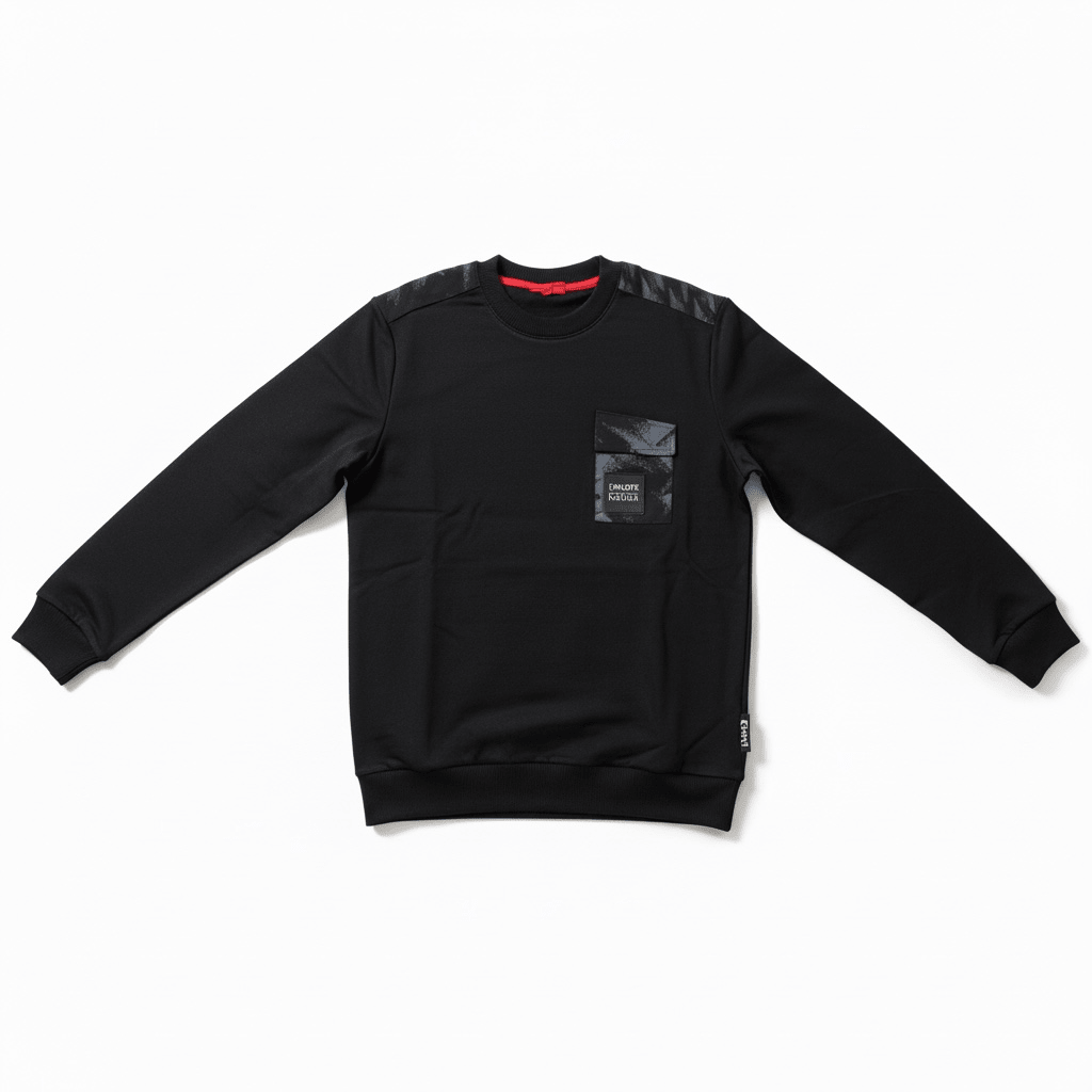 Enrico Coveri men's black sweater with a classic fit and crew neckline, made from soft knit fabric.