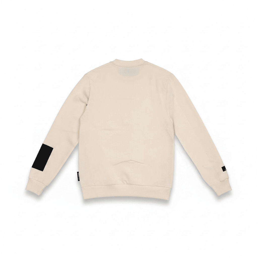 Cream Enrico Coveri men's sweater in size 38, featuring a soft knit fabric and classic design.