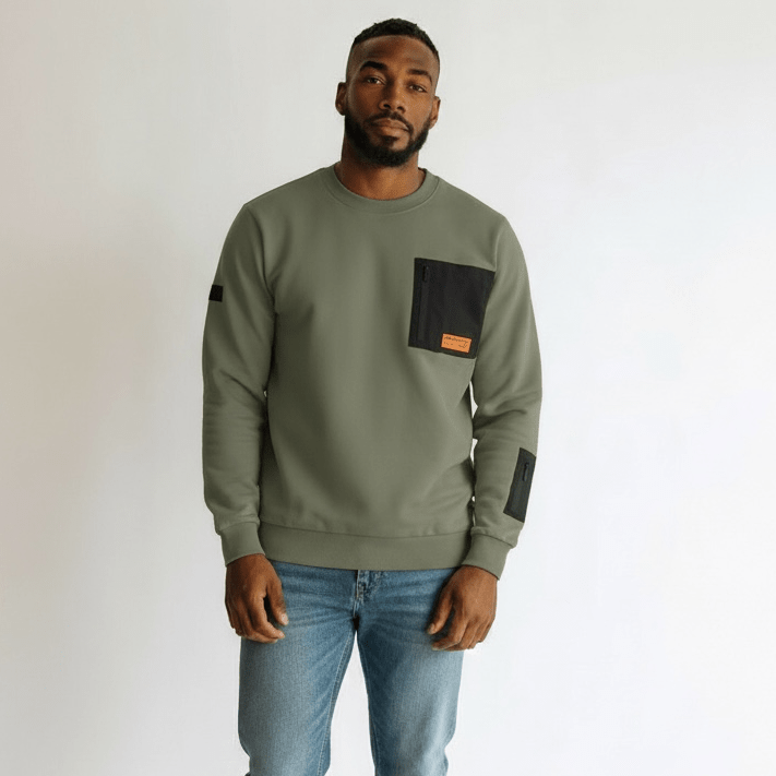 Green Enrico Coveri men's sweater in size 38, featuring a cozy knit design and classic fit.