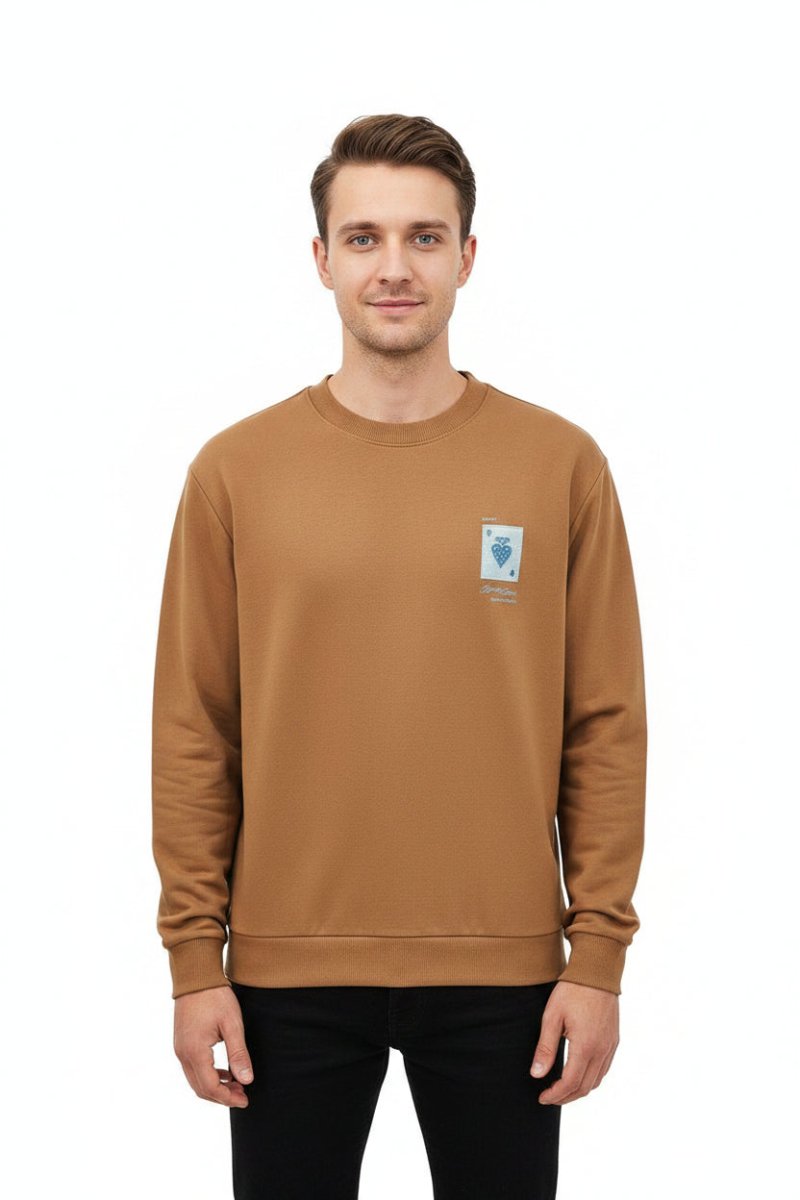 Enrico Coveri Sweater 4 Camel - Shazem - MENS SWEATER - ENRICO COVERI