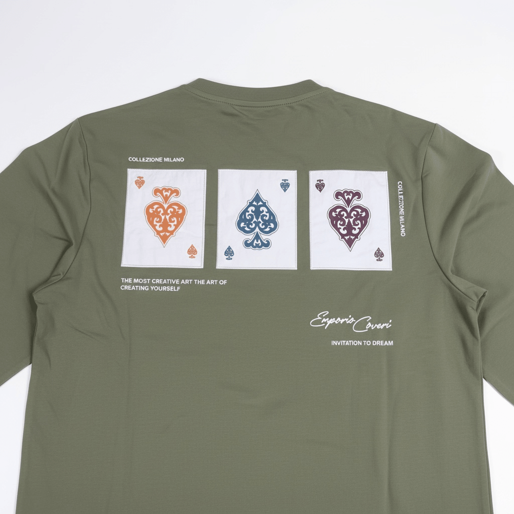 Green Enrico Coveri men's sweater with a classic design, featuring a comfortable fit and soft knit fabric.