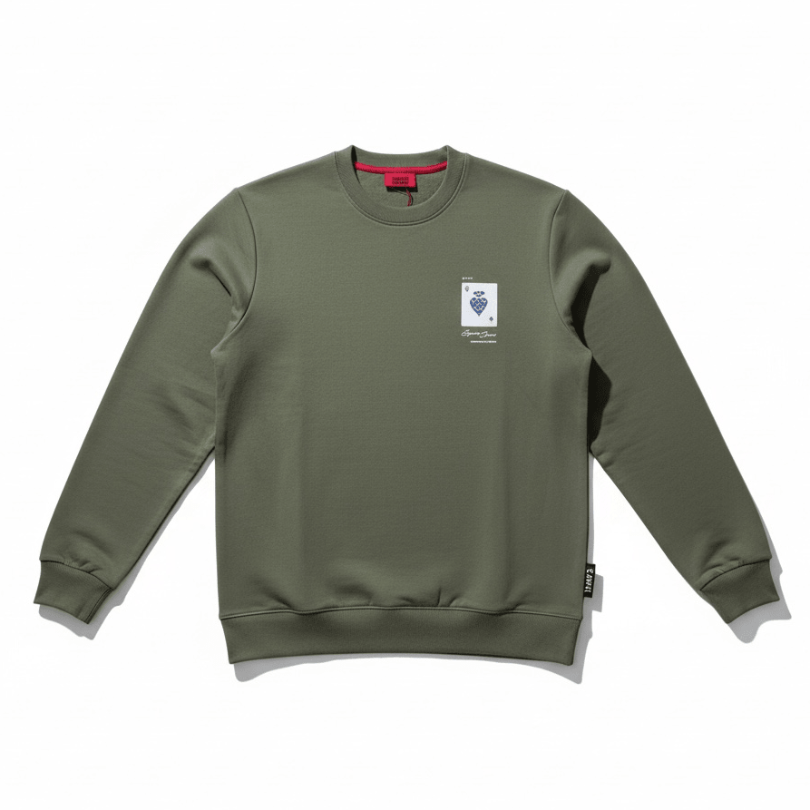 Green Enrico Coveri men's sweater with a classic knit design, featuring a comfortable fit and ribbed cuffs.