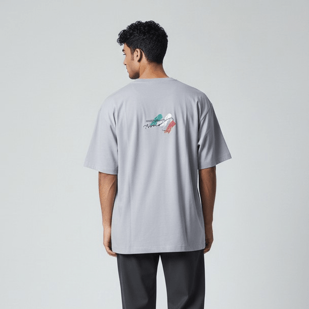 Men's Enrico Coveri Tee 044 in Cement color, featuring a casual fit and classic crew neck style.