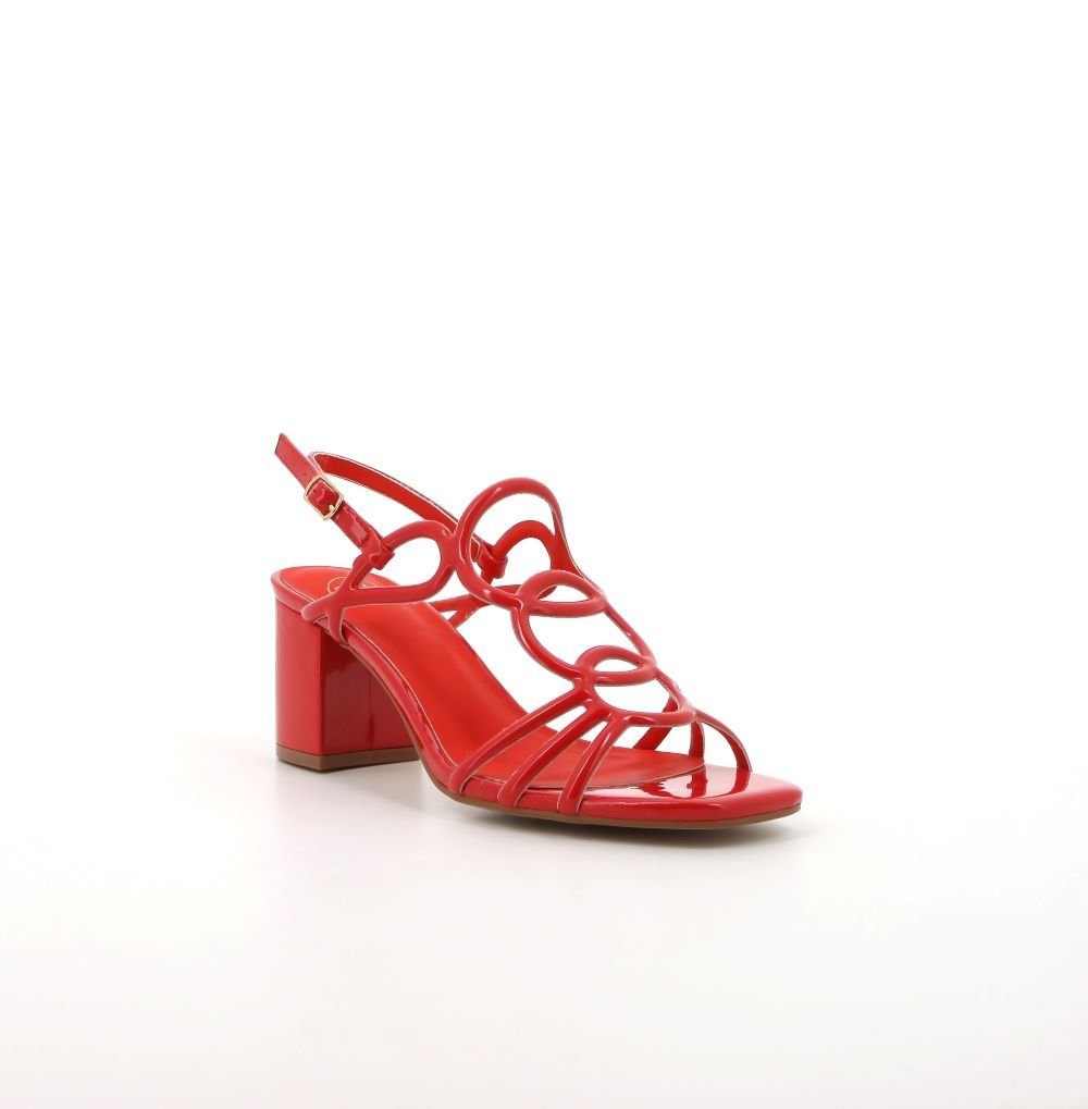 Footworks Quinn Red - Shazem - WOMENS SANDALS - FOOTWORKS