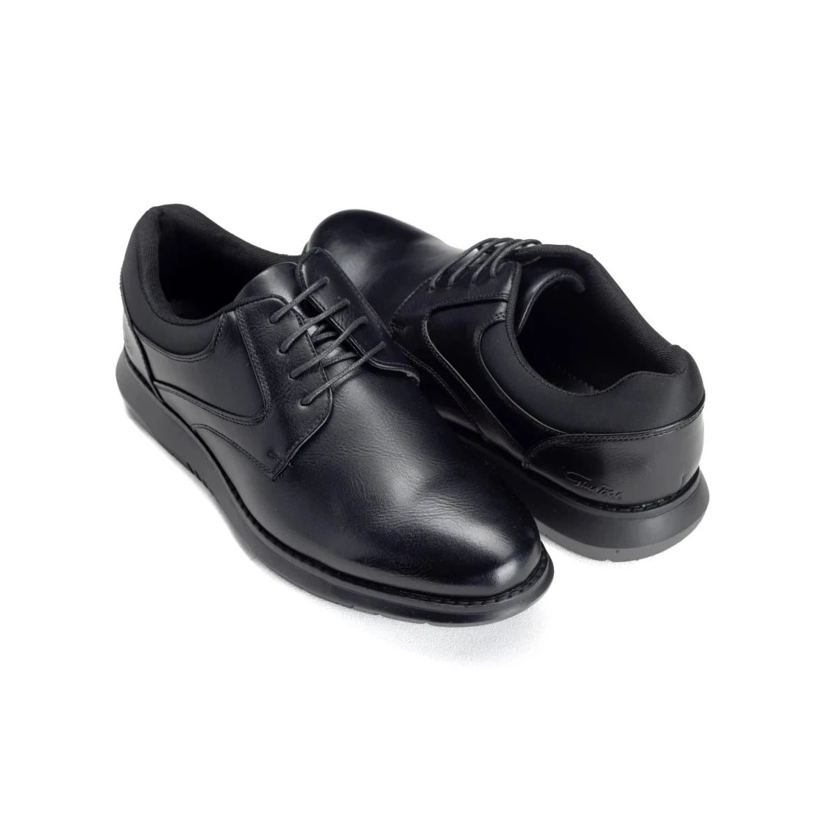 Gino Paoli 0168 Black men's formal footwear, stylish leather shoes with sleek design and polished finish.