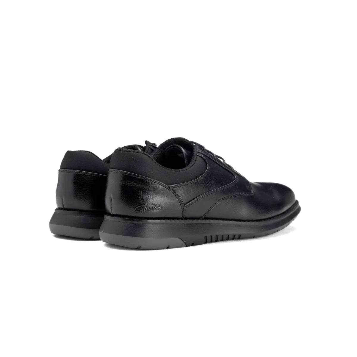 Gino Paoli 0168 Black men's formal footwear, stylish leather dress shoes with sleek design by Gino Paoli.