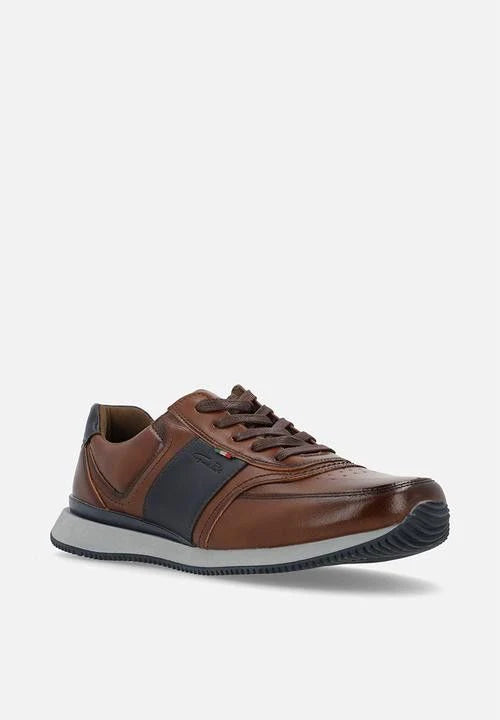 Gino Paoli 10010 Sneaker Tan Navy (Lucas)