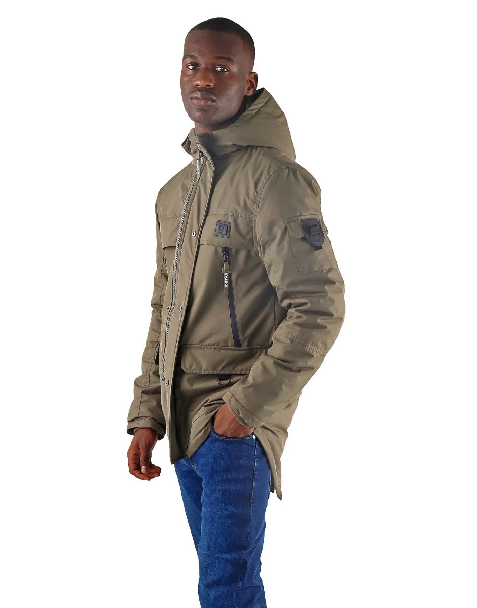 Klevas Nature II tobacco men's jacket showcasing a stylish, outdoor-ready design with durable fabric and classic fit.