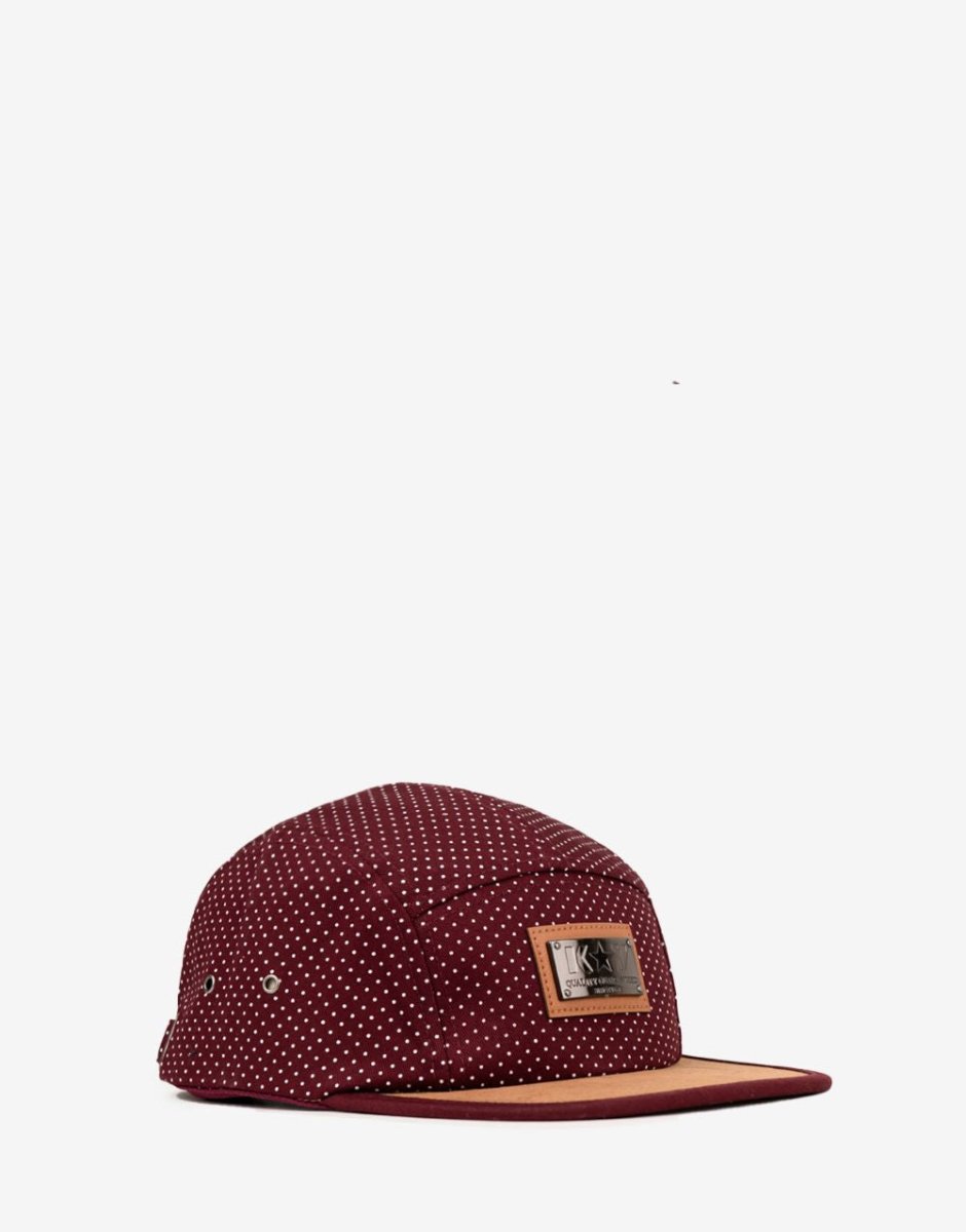 Klevas Roma Peak Cap Burgandy - Shazem - MENS HEADWEAR - KLEVAS