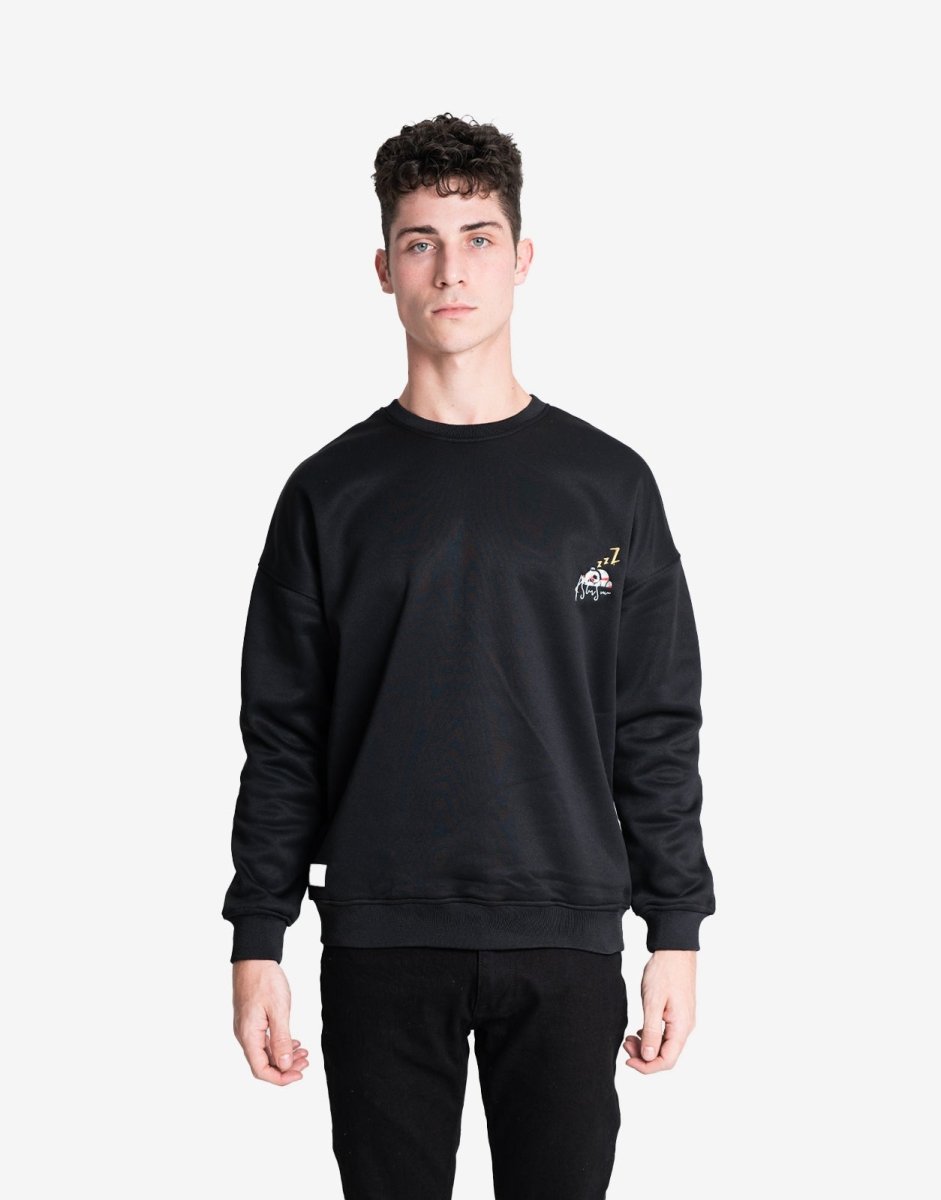 Klevas Stitch Pullover Black - Shazem - MENS PULLOVER - KLEVAS