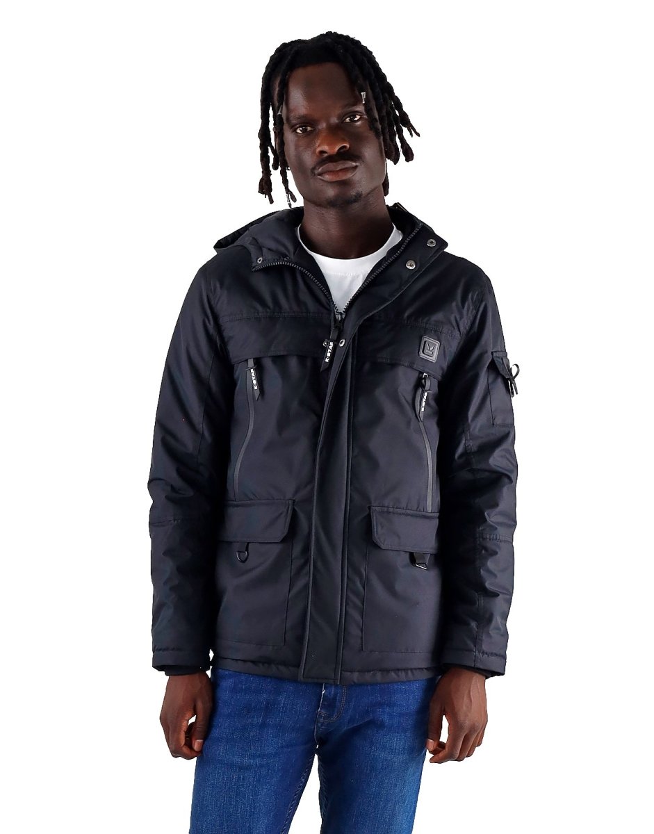 Klevas Tripper Jacket in black for men, stylish and weather-resistant men's jacket with a modern fit and functional design.
