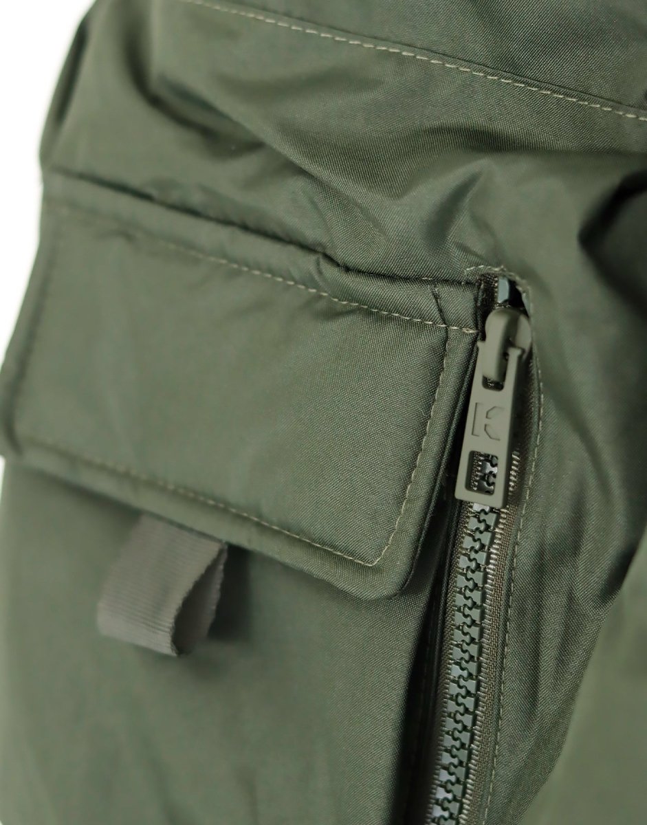 Men's Klevas Union Jacket in olive color, stylish and warm, with a zip-up front and adjustable cuffs.