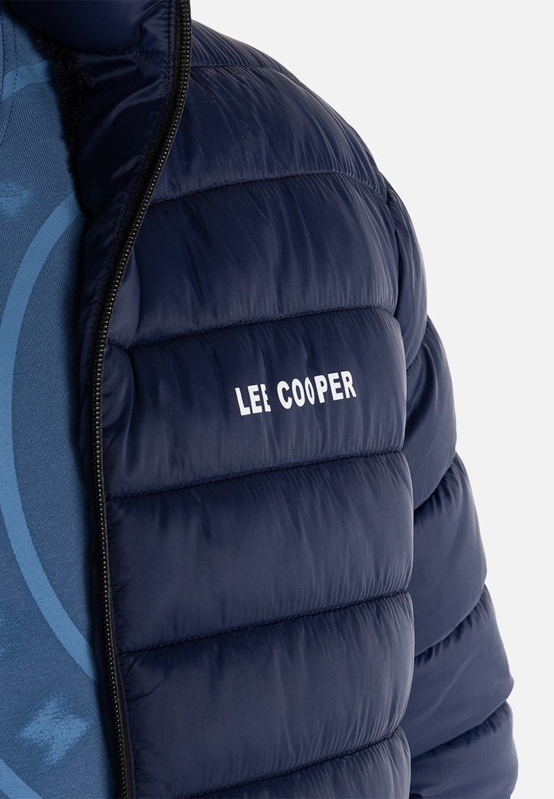 Lee Cooper Billy Puffer Jacket Navy - Shazem - MENS JACKETS - LEE COOPER