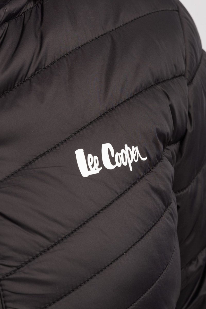 Lee Cooper Clara Puffer Jacket Black - Shazem - WOMENS JACKETS - LEE COOPER