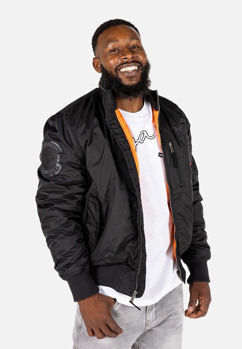 Lee Cooper Herschel Bomber Jacket Black - Shazem - MENS JACKETS - LEE COOPER