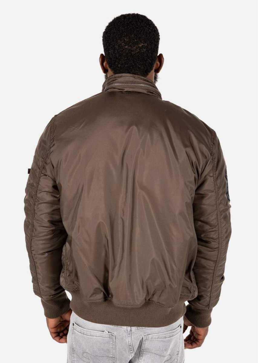 Lee Cooper Herschel Bomber Jacket Brown - Shazem - MENS JACKETS - LEE COOPER