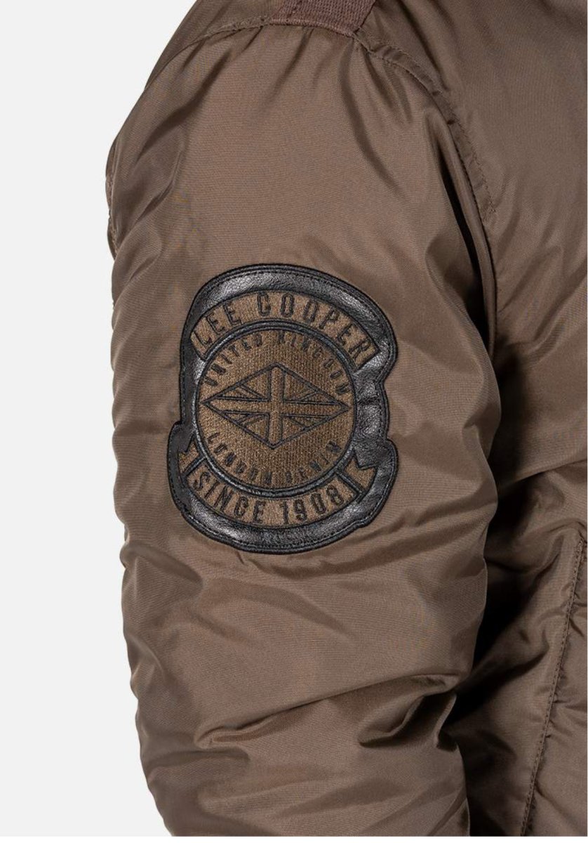 Lee Cooper Herschel Bomber Jacket Brown - Shazem - MENS JACKETS - LEE COOPER
