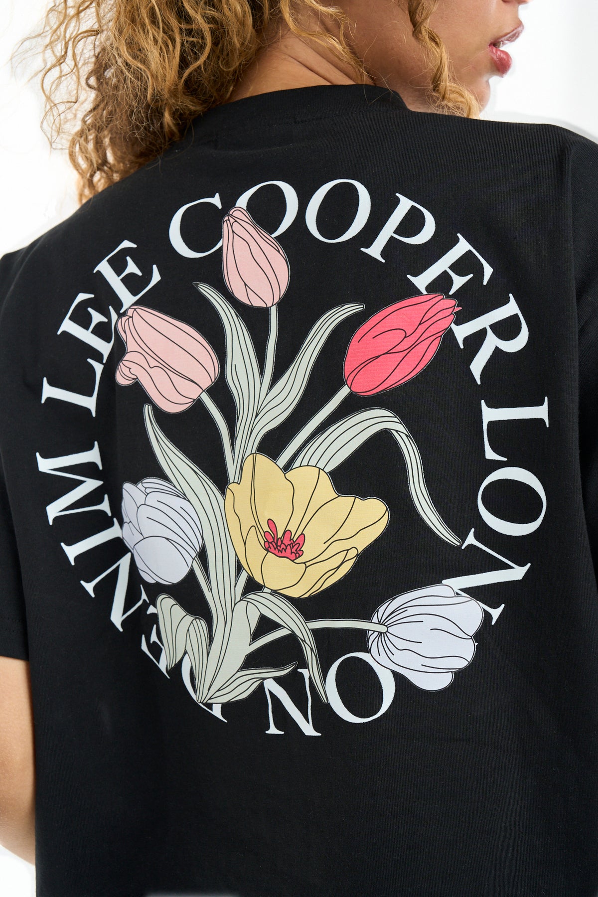Lee Cooper Clover Tee Black