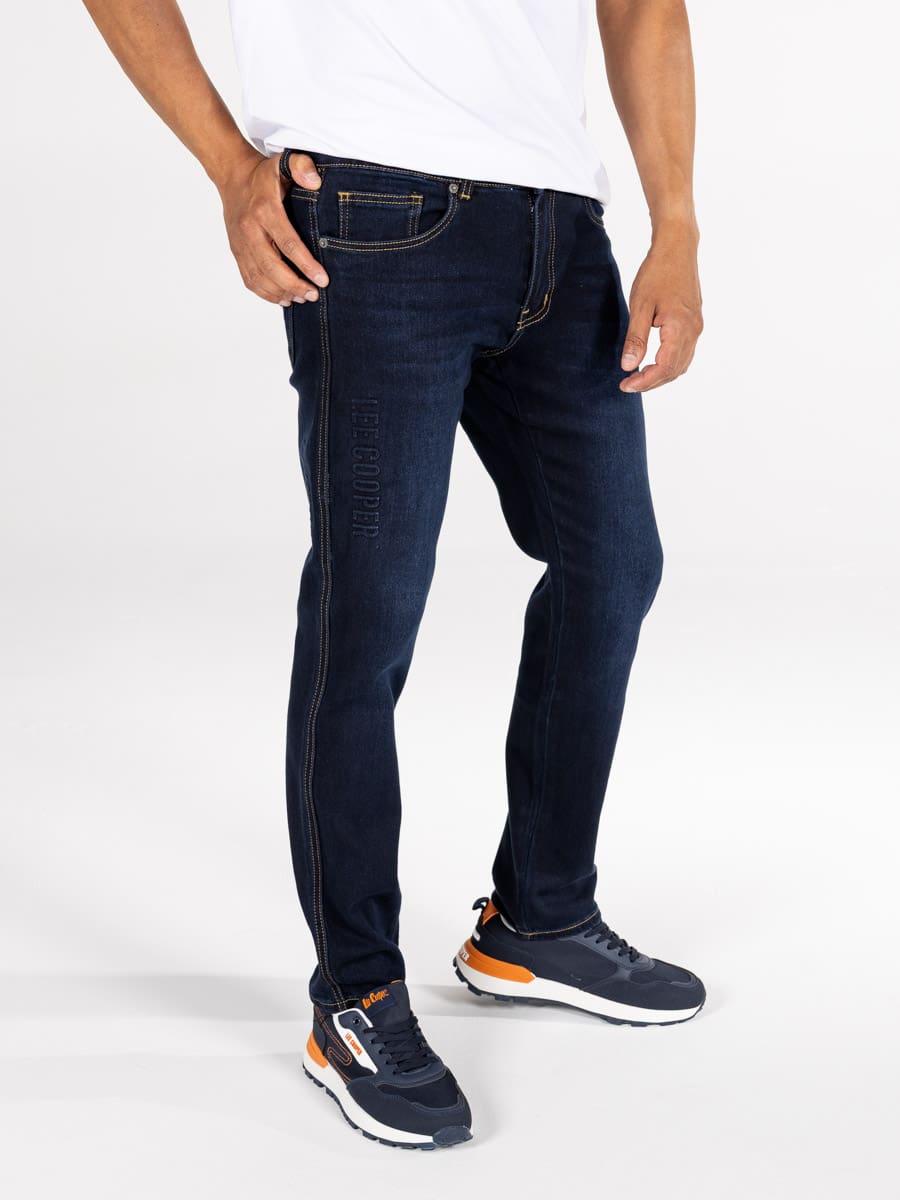 Lee Cooper Osric Jeans Blue/Black - Shazem - MENS JEANS - LEE COOPER