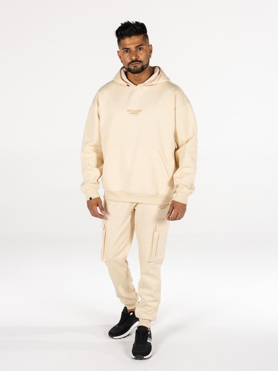 Lee Cooper Rainer Hoody Sand - Shazem - MENS HOODYS - LEE COOPER