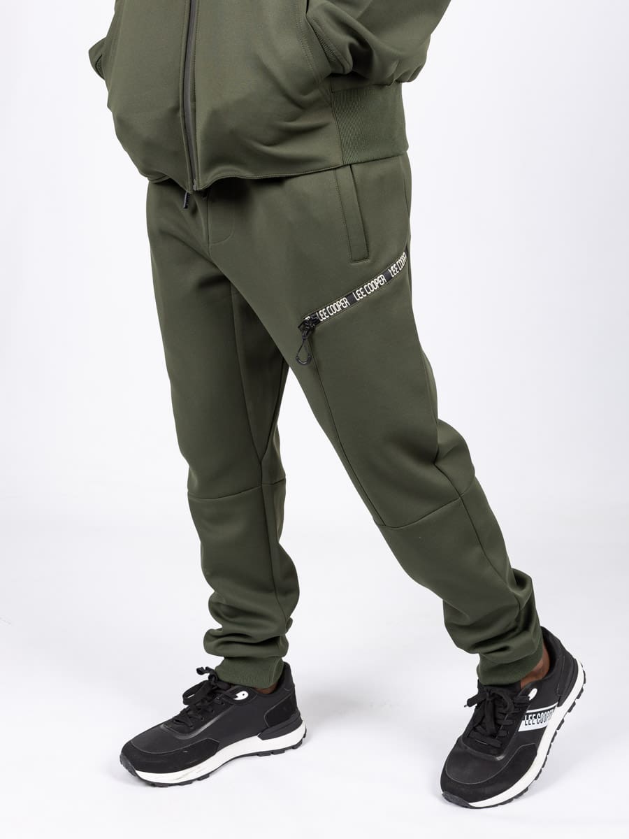 Lee Cooper Yannick Pants Dark Green - Shazem - MENS TRACK PANTS - LEE COOPER