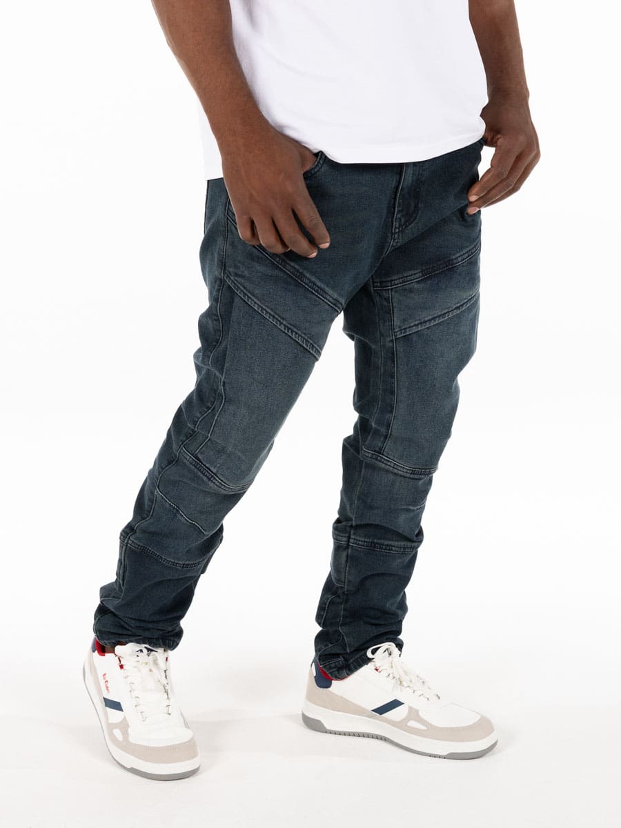 Lee Cooper Zeno Jeans Blue/Black - Shazem - MENS JEANS - LEE COOPER
