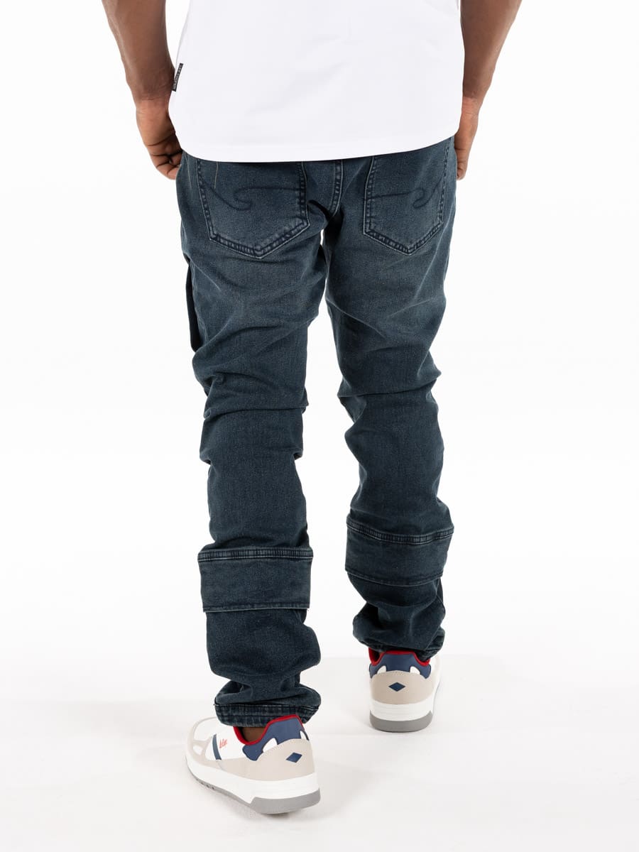 Lee Cooper Zeno Jeans Blue/Black - Shazem - MENS JEANS - LEE COOPER