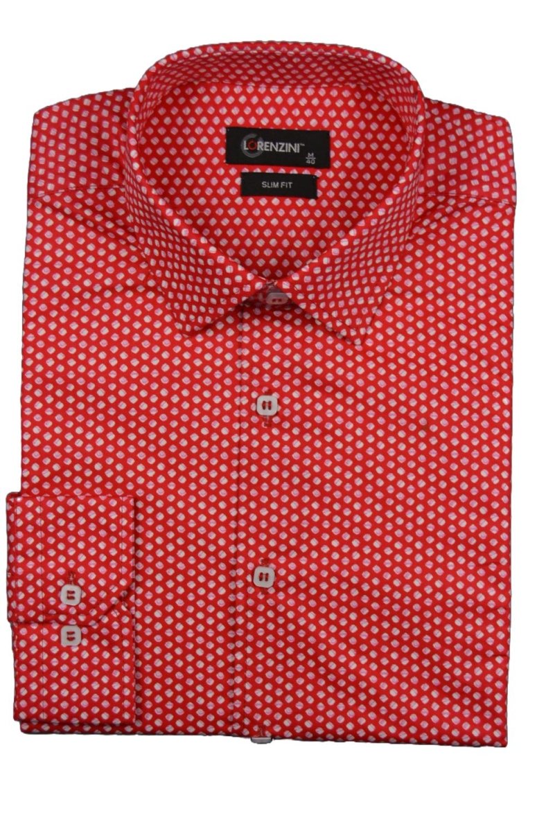 Lorenzini LO26/506 Red - Shazem - MENS SHIRTS - LORENZINI