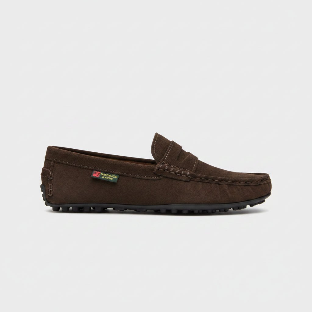 Martin Joe Suede Penny Moccasin - Brown (M787) - Shazem - MENS CASUAL FOOTWEAR - MARTIN - JOE