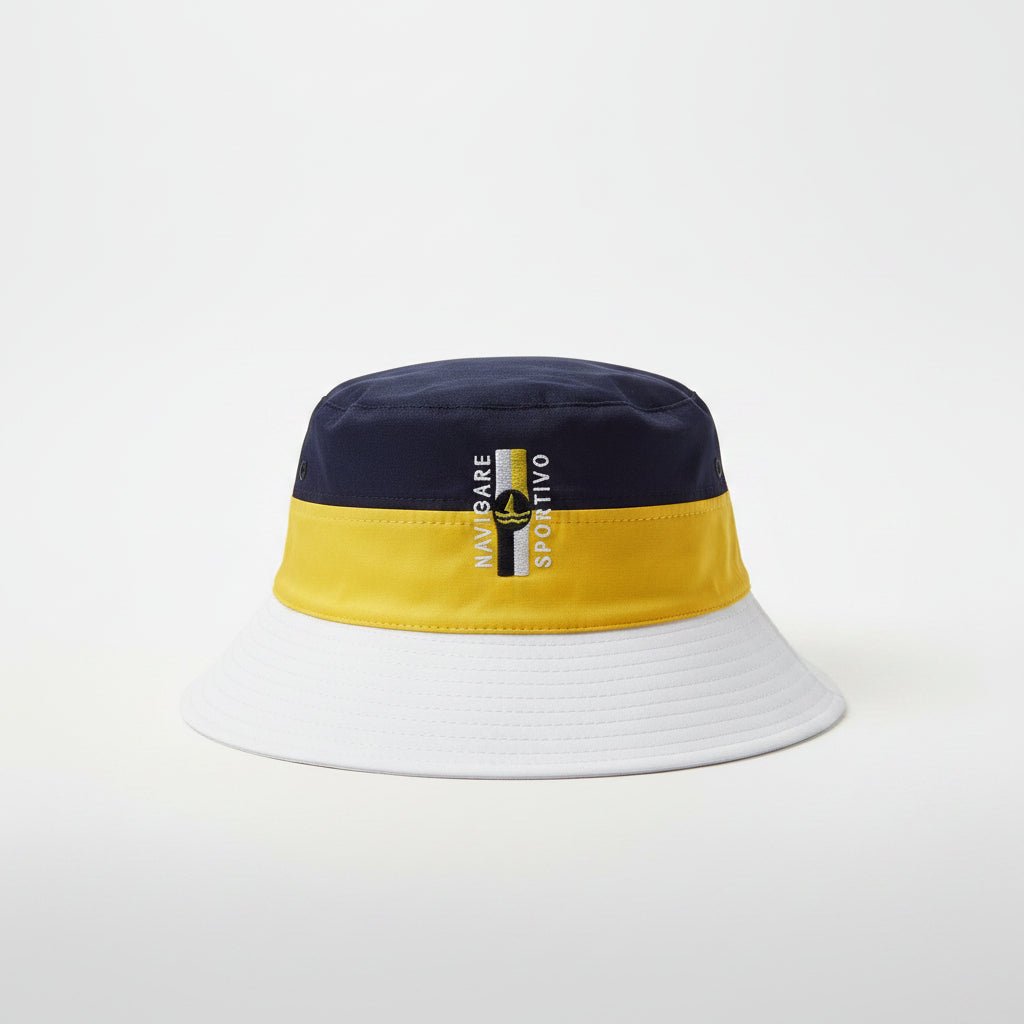 Navigare Floppy Sportivo 3 Tone NYW men's headwear with a wide brim and stylish color blocking, made by NAVIGARE.