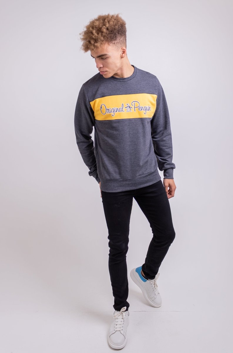 Penguin OPKF6377 sweater Charcoal - Shazem - MENS SWEATER - PENGUIN