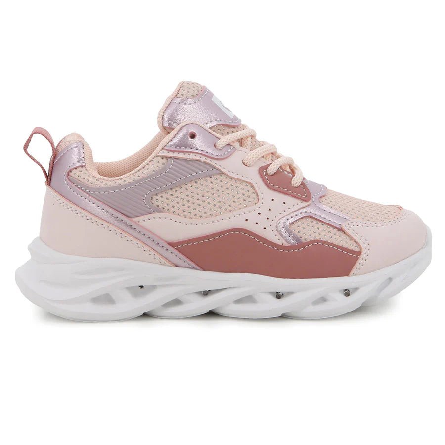 Pink and multi-colored Pierre Cardin Phoenix 2 kids' sneakers with casual lace-up design, perfect for infants.
