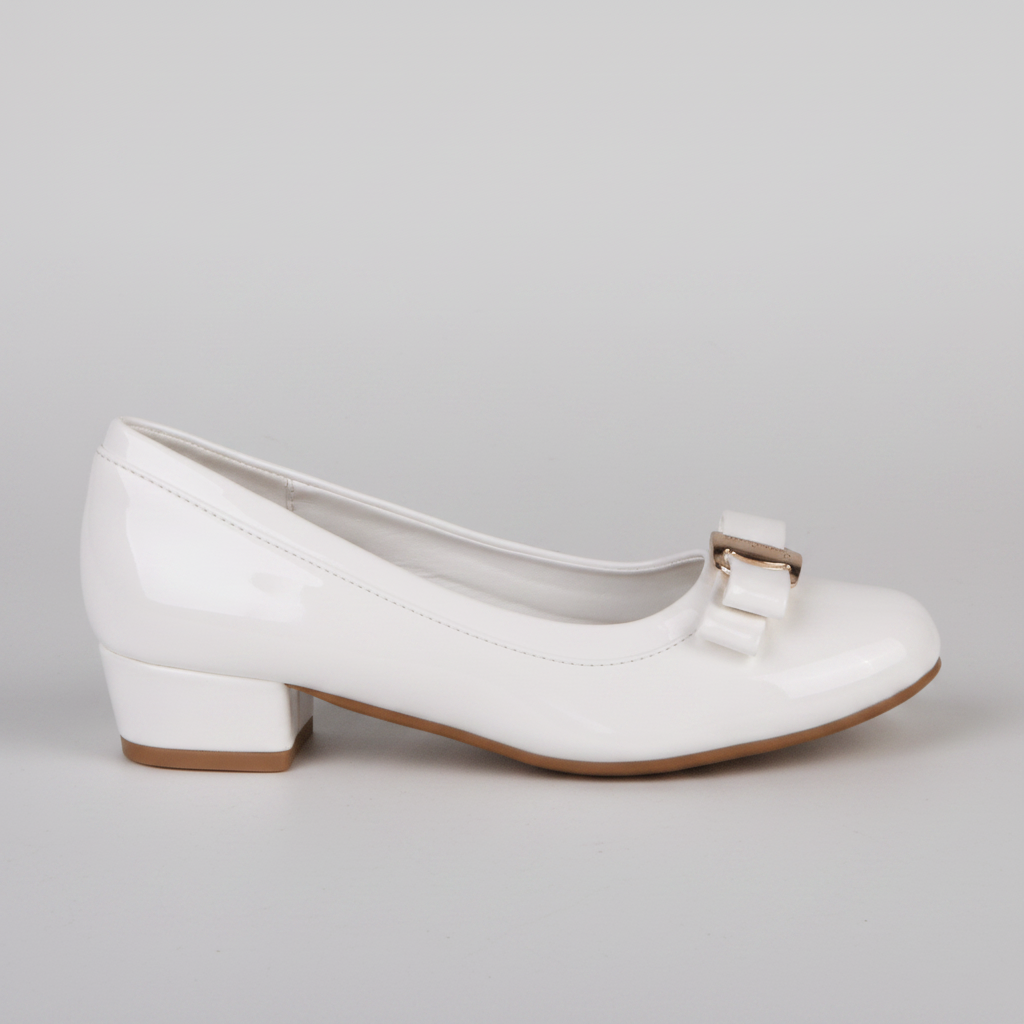 Pierre Cardin Viera white women's formal heel shoe with pointed toe and sleek design, perfect for elegant occasions.