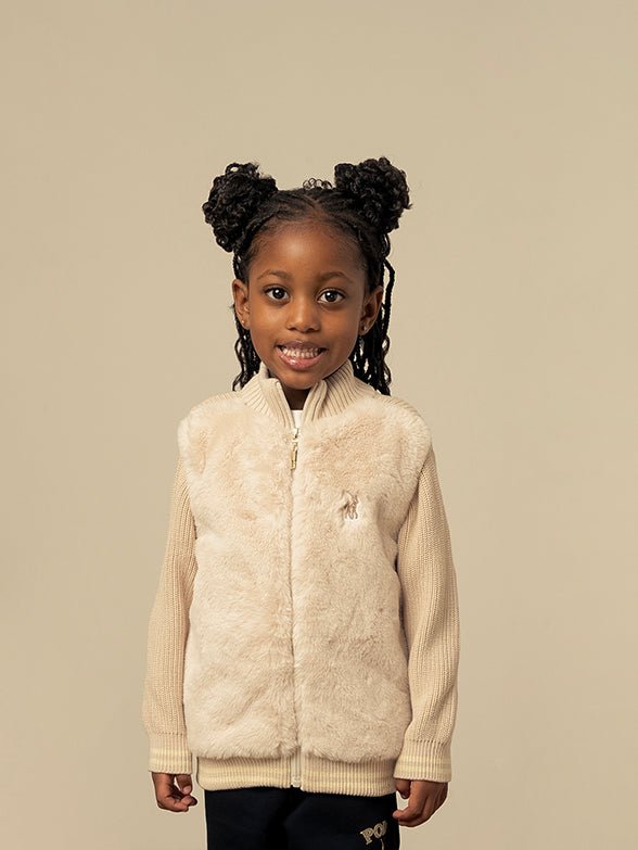 Polo Ava Kitty Knitted Jacket Birch - Shazem - KIDS JACKETS - POLO
