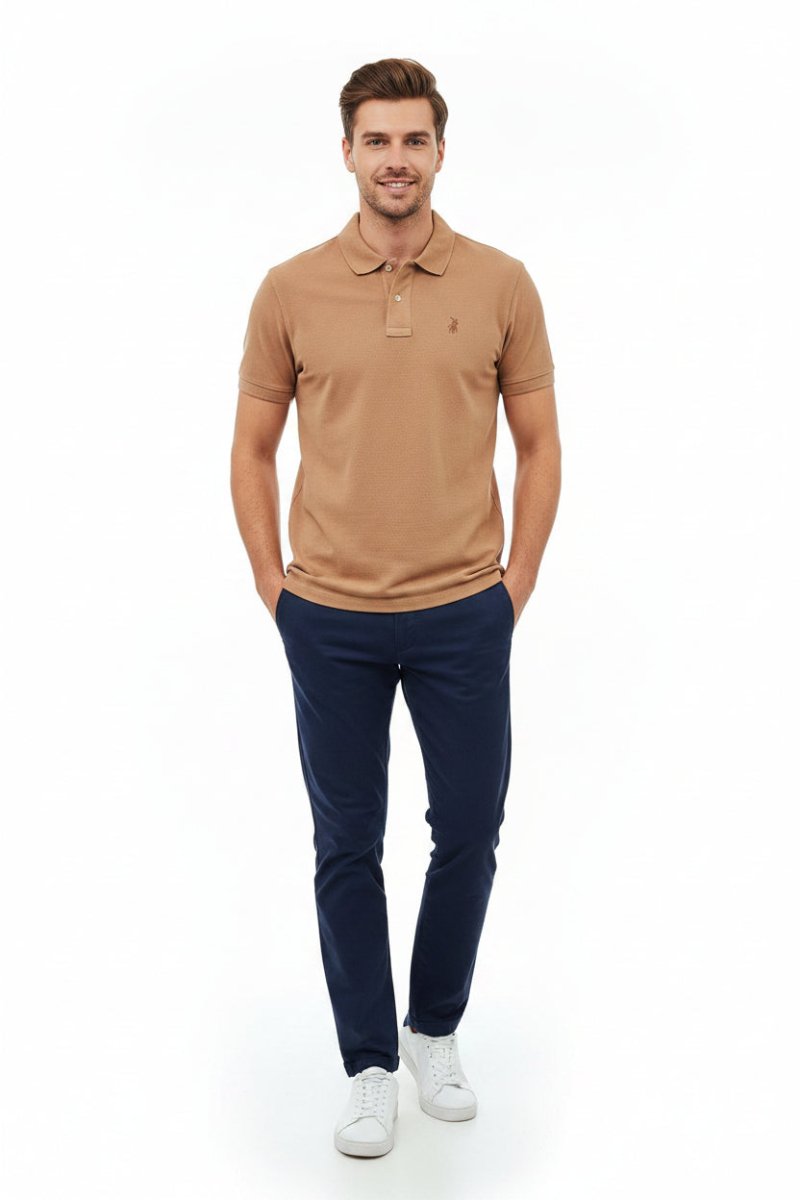 Polo Essential Pique SS Golfer Orange - Shazem - MENS GOLFER - POLO