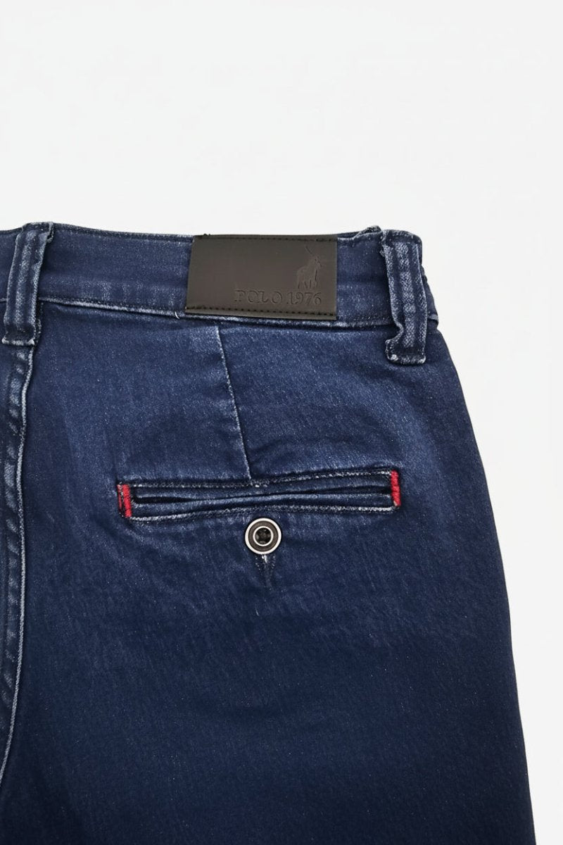 Polo Mens Quarter Slant Denim Jeans Dark Wash - Shazem - MENS JEANS - POLO
