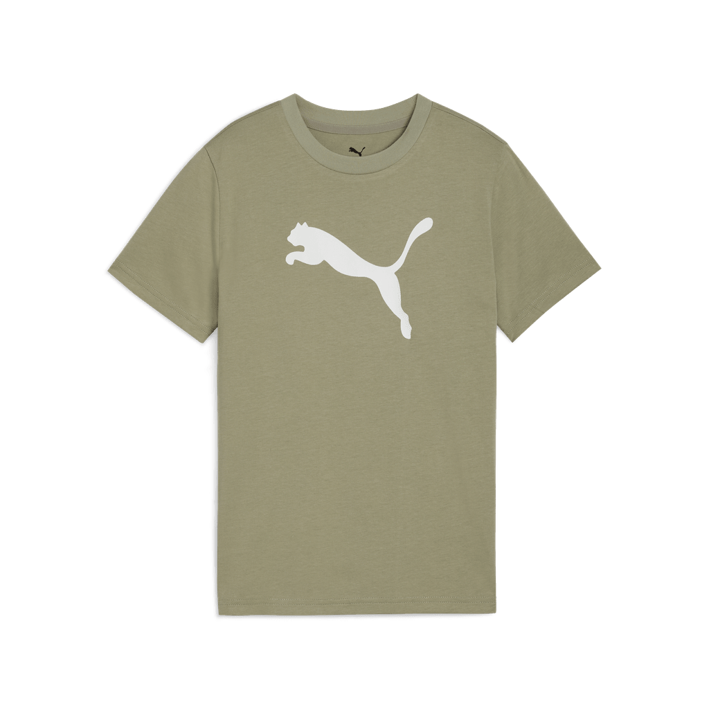 Puma Ess Cat Logo Tee Green - Shazem - KIDS T-SHIRTS - PUMA