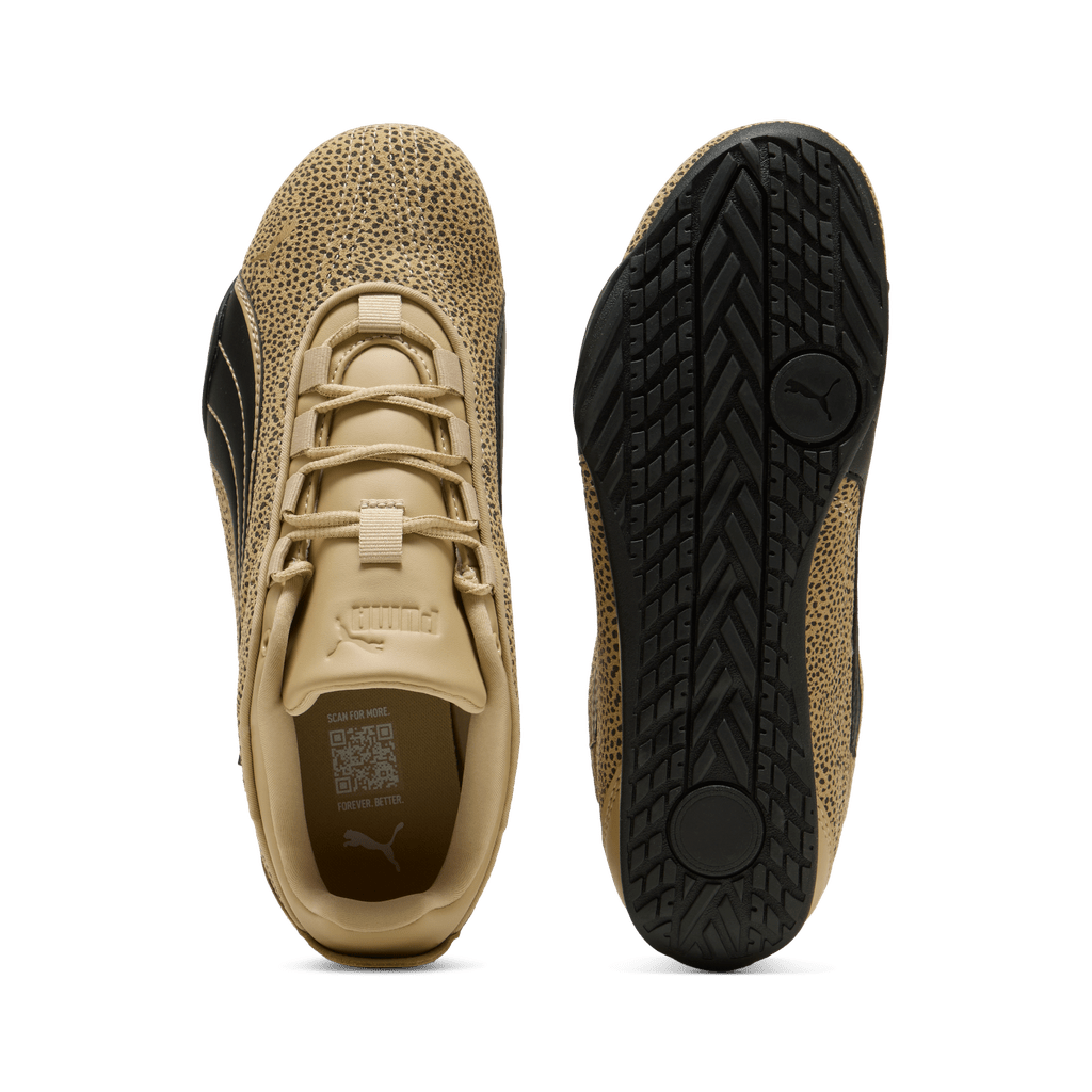 Puma women's Catch Soleil Topcat sneakers in black and white with sporty design and cushioned sole.