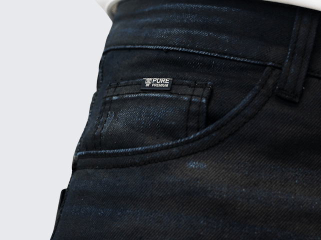 Pure Premium Arichi Wax Jean Blue/Black - Shazem - MENS JEANS - PURE PREMIUM