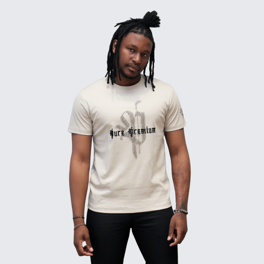 Pure Premium Bellini Tee Putty - Shazem - MENS T - SHIRTS - PURE PREMIUM