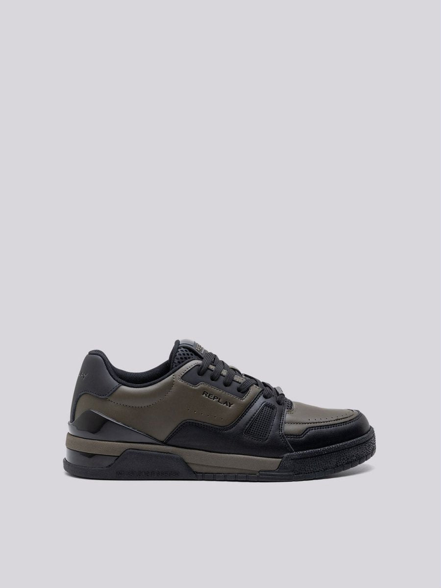 Replay Astro Low Mil Grn Black - Shazem - MENS SNEAKERS - REPLAY