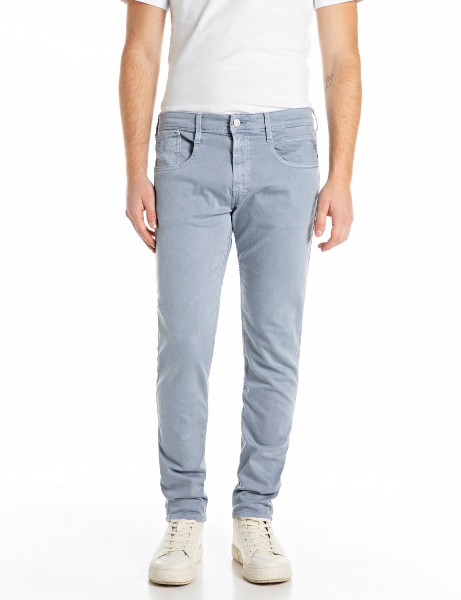 Replay Bull Denim Jeans for men in periwinkle color, stylish and comfortable men's jeans by Replay.