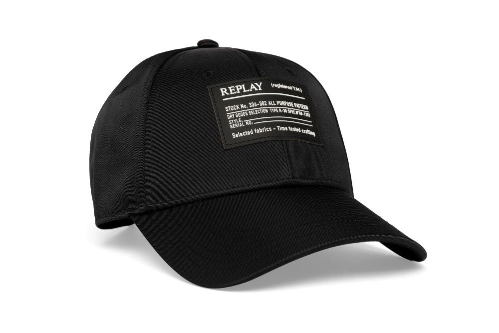 Replay Cap Black - Am4306 - Shazem - UNISEX HEADWEAR - REPLAY